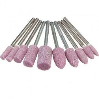 Outil rotatif de polissage C45New, 1/8, 10 meules rouges