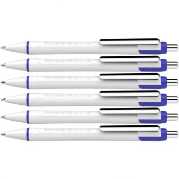 Lot de 6 Stylos-bille Schneider Slider Xite 1 mm bleu