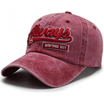 Solid Color Letter Embroidery Snapback Hat