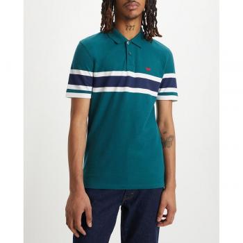 Levi's Slim Housemark Polo Deep Atlantic Green Short Sleeve