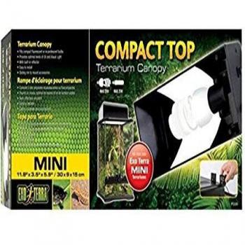 Exo Terra Compact Top, Terrarienabdeckung, Mini, für 1 Lampe, mit Reflektor, 30 x 9 x 12,5cm, Fassung E27