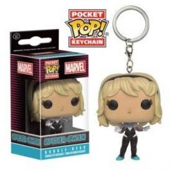 Clé de porte exclusive Spider‑Gwen – Marvel Pocket Pop 4 cm
