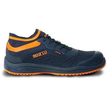 Scarpe SPARCO LEGEND FLAP ESD S1P SRC (blu marine/arancio)
