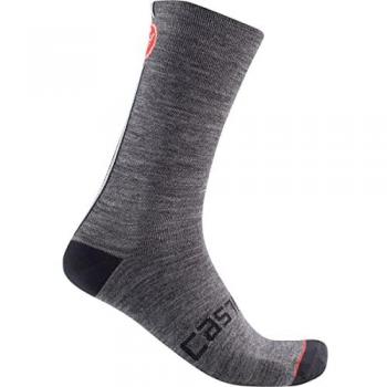 Meias Castelli Racing Stripe Gráfico Cinza-Preto XXL