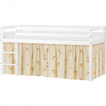 ECO Dream HOPPEKIDS Kinderbetttisch – Massivholz, Gelb, 2 Größen, 4 Farbvarianten, optional Matrat