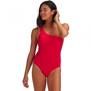 Seafolly Damen Badeanzug One Shoulder in Chili Rot, Größe 40