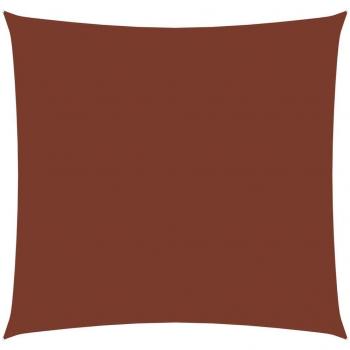 Store de patio en tissu Oxford carré 4,5x4,5 m Terre cuite