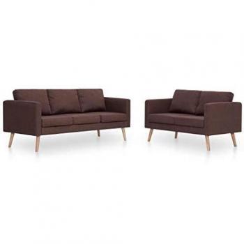 ComfortBlend Brown Couch Set – VidaXL