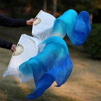Colorful Bamboo Silk Veil Fan – 180x90 cm