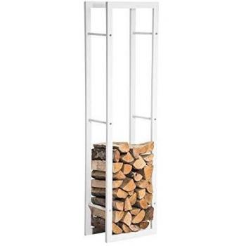 Stabiles Metallregal CLP Keri – 25x40x150 cm, matt weiß Design