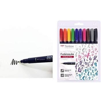 TOMBOW Set de Feutres Fudenosuke Multicouleur
