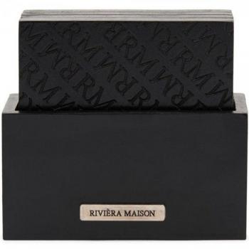 Rivièra Maison Getränkeuntersetzer RM Identity Coasters Schwarz (5-teilig)