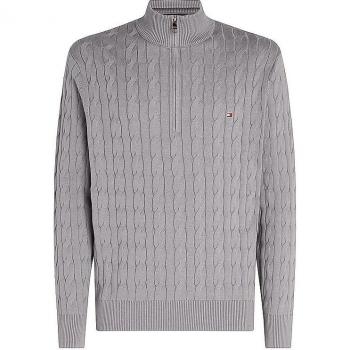 Tommy Hilfiger Pullover Classic MW0MW36532 Grau Regular Fit M male