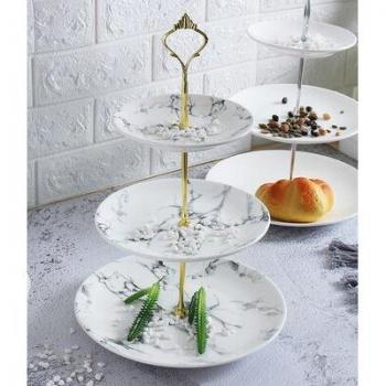 Plato Creativo de Mármol para Eventos