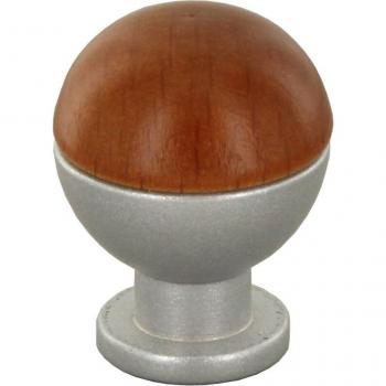 6 Boutons en Bois de Cerisier 18 mm