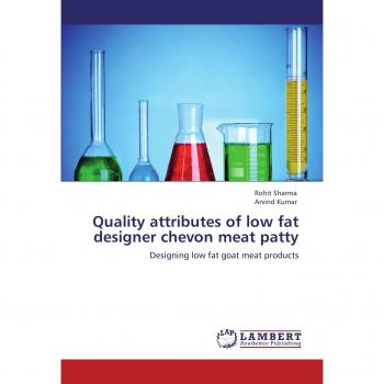 Quality attributes of low fat designer chevon meat patty: Designing low fat goat meat products