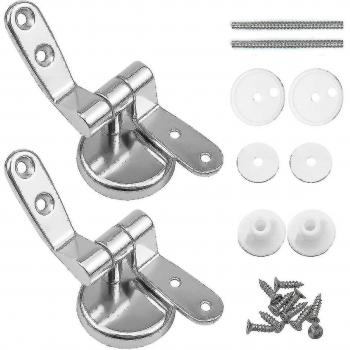 Clips de fixation de siège WC – Pack 2 pièces alliage de zinc
