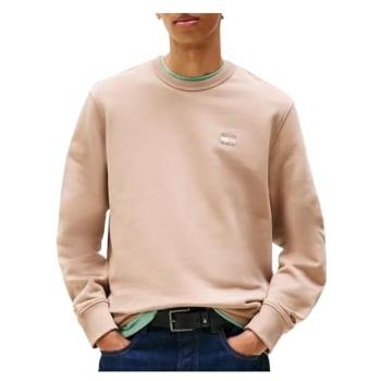 Tommy Jeans Brown Tonal Badge Crew Neck Sweatshirt – Herren