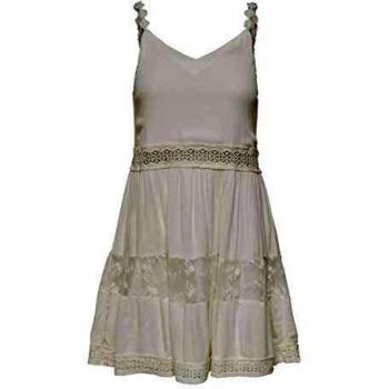 Only Onlkarmen Anne Vestido, Cloud Dancer, Talla 38