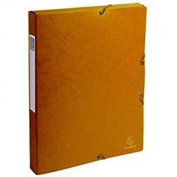 Exacompta Elasticated Pressboard File Yellow 8-Pack
