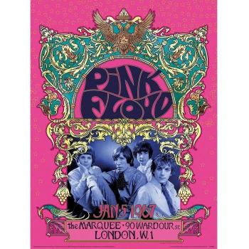 Pink Floyd 1967 gerahmtes Bild 40cm x schwarz