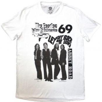T-shirt Adultes The Beatles Année 1969 Blanc