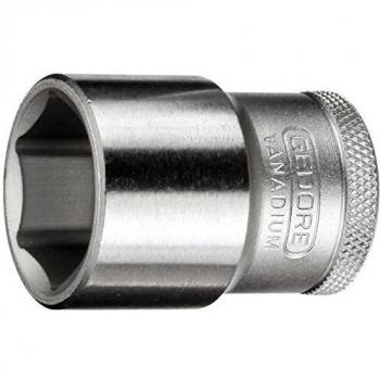 Gedore 19 34 Hexagonal Socket Insert, 1/2 Drive, 34mm Chrome Steel