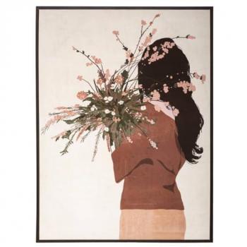 Portrait Floral Femme 58x78 cm