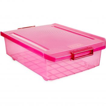 Scatola Multiuso Sotto Letto Tatay, 32 L, Fucsia