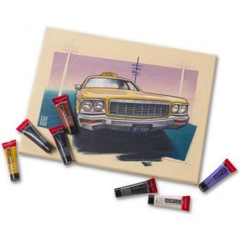 Set of 12 Acrylic Paints by Amsterdam