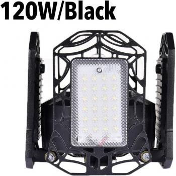 Iluminación LED para Estacionamiento, 4 Paneles Plegables, E27, 120W, 96LED, 12000LM, AC85-265V, 6000-6500K