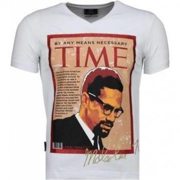 Local Fanatic T-Shirt mit Pelzkragen Größe M Tigerprint