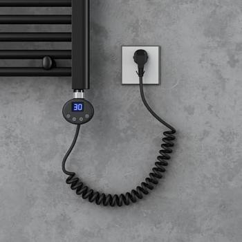 Résistance Élément Chauffant Noir 1000W pour Salle de Bain Doporro
