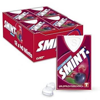 HAPPY CHUCHES SMINT FRUTAS SILVESTRES SIN AZÚCAR 12 PAQUETES