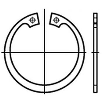 Sicherungsring Set DIN 472, 100 Stück, 70x2,5mm, Federstahl