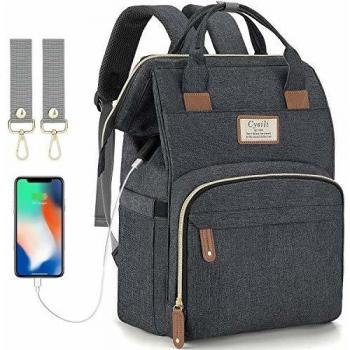 Reisetasche für Unterwegs mit USB-Ladeanschluss und Kinderwagengurten