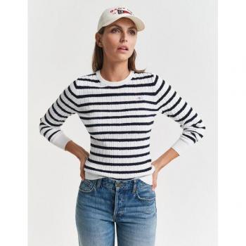 Gant Leinenhemdbluse Regular Fit mit Umlegekragen in Hellblau – Größe 42 – Women