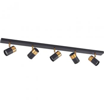 Foco empotrado Arcchio Evaro, 5 luces GU10, negro