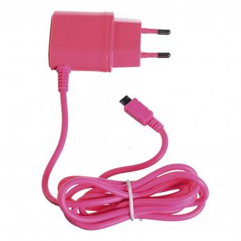 Cargador de Pared Celly TCMICROP (1A, Rosado, Corriente Alterna, Ideal para Teléfono Móvil)
