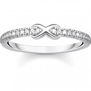 Thomas Sabo Ring Infinity mit weißen Steinen silber weiß TR2322-051-14-52
