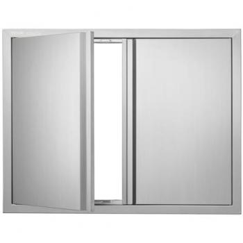 Puerta Acceso a Barbacoa VEVOR 45 mm Pared Externa en Acero Inoxidable
