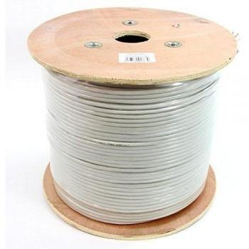 Bobina de Cable de Red Cat 6 FTP 305 Metros Gris