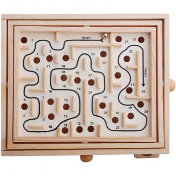 Jeu de solitaire en bois