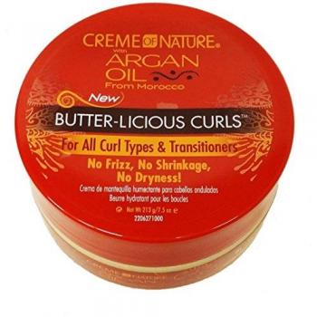 Creme Of Nature Crema Hidratante para Rizos Suaves con Mantequilla de Argán y Cacao