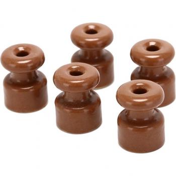 5pcs Ceramic Porcelain Insulators