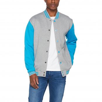 Urban Classics TB207 Herren 2-Tone College Sweatjacke, Mehrfarbig