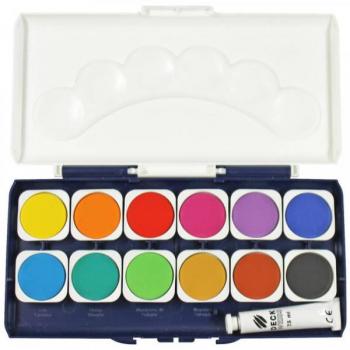 Kreativ Farbkasten 12 Farben + Deckweiß