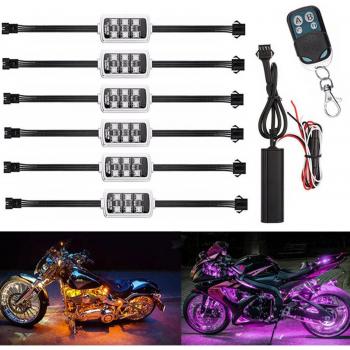 Luces de ambiente LED RGB para automóviles y motos