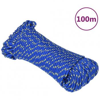 5 mm Blue Polypropylene Boat Rope 100 m