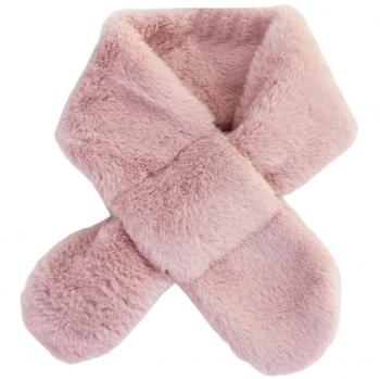 Escarabajo Infantil Tipo Bufanda de Imitación Conejo Piel, Rosa